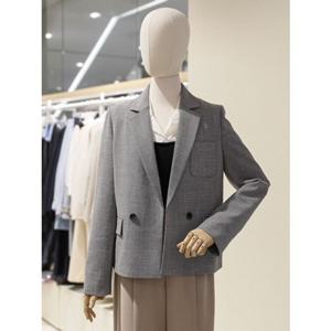 [숲] SOUP 숲 잔체크 비죠 디테일 자켓 (SB3JK37) SB3JK37