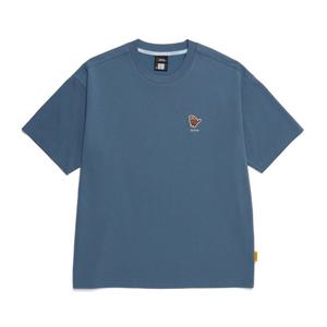 내셔널지오그래픽 N252UTS930 동물 와펜 세미오버핏 반팔 티셔츠 TURQUOISE