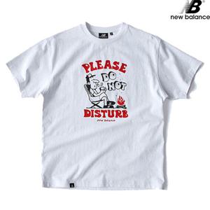 뉴발란스 NBNEC29023-WH 캠핑 일러스트 반팔티 남녀공용 티셔츠