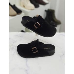 한슈 세이브존09 통굽 버클 뮬 여성 블로퍼 3cm HS250011aa