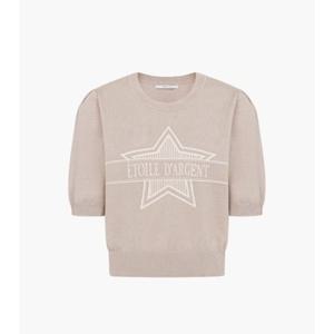 [케네스레이디] 자가드 프린트 반팔 니트 (EKPOPC0202) EKPOPC0202