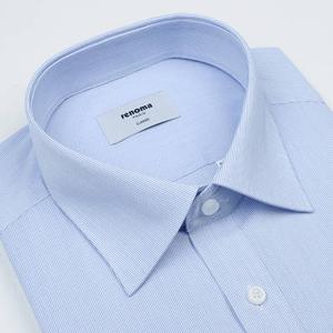 [레노마셔츠] RZUSG0-051BU 플레인 스트레치 핀 스트라이프 면스판 셔츠 RZUSG0051