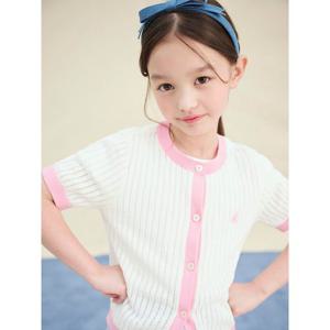 [빈폴키즈] 여아 크로쉐 가디건 아이보리 (BI545AG030)