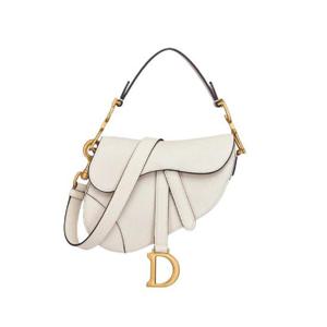 디올 미니 새들백 그레인드 카프스킨 라떼 M0456CBAA-M030