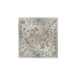 에르메스 코러스 스텔라움 숄 140 캐시미어 실크 블랑 마린 베쥬 로즈 H243912S04