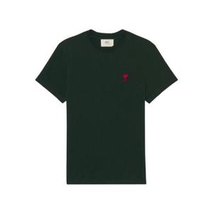 아미 스몰 하트 로고 티셔츠 에버그린   22SS E22UTS001-724-311