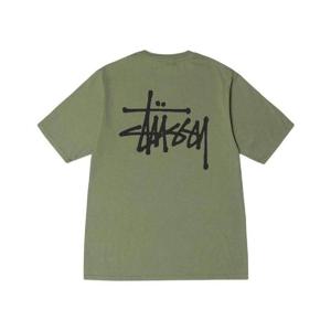 스투시 베이직 스투시 피그먼트 다이드 티셔츠 아티초크 2023 1904879H