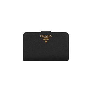 프라다 사피아노 레더 중지갑 블랙 1ML225-QWA-F0002