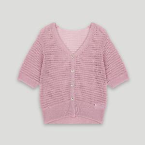 [코데즈컴바인] 매쉬 브이넥 반팔가디건 (CKB-CD003W4) CKBCD003W40