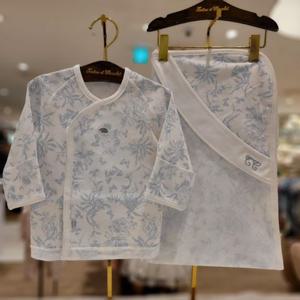 [쇼콜라] 쇼콜라 블루트왈드저고리싸개겸용블랭킷세트 (TNORAG182C)가을겨울남아출산선물 TNORAG182C