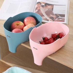 주방 코끼리 채반 소쿠리 다용도 분리형 채망 바구니 채반 플라스틱채반 소쿠리 플라스틱소쿠리 싱크대채반 주방소쿠리 채망 야채바구니 과일바구니