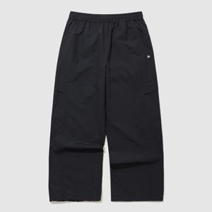 [르꼬끄] 유니 헤리티지 루즈 스트레이트 우븐 팬츠 QQ323LPT93_BLK QQ323LPT93