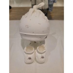 [쇼콜라] 쇼콜라 프레즐모자덧신세트 (TNNWHU04UB)공용가을겨울임신출산선물 TNNWHU04UB