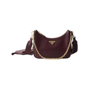 프라다 리에디션 2005 사피아노 레더 백 버건디 1BH204-NZV-F0GCM