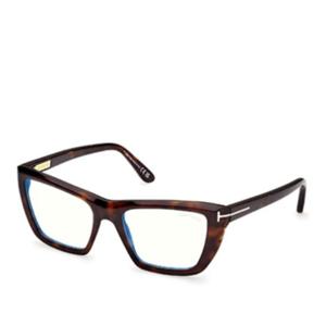톰포드 T 로고 스퀘어 토르토이즈쉘 안경테 FT6047 B 54052 052