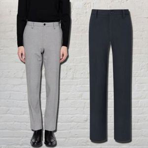 헤지스  25FW  2컬러 택1  남성 스트레이트핏 멜란지 밴딩 슬렉스 팬츠 HZPA5D461