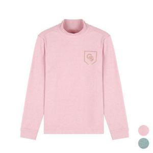 그린조이 HC12 여성 양면기모 솔리드 모크넥 (핑크) GF24KL53W