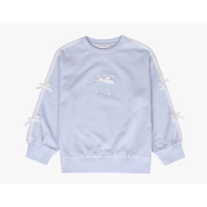 로엠걸즈리본 소매 테잎 스웻티셔츠 RGMA25W6C