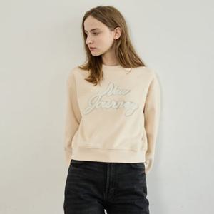 [코데즈컴바인] 패치워크 자수 속기모 맨투맨 (CKD-TS504WA) CKDTS504WA0