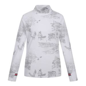 [핑골프][양말증정]여성 프린팅 반목 긴팔 이너 티셔츠121E3TI151