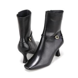 [바바라] 바바라 소가죽 스퀘어 앵클부츠 BBI835BK 113692