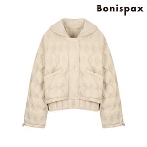 [보니스팍스] 탈착 니트 후드 경량 다운 점퍼 B1F45OJP200 B1G31WBL0