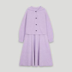 [코데즈컴바인] 니트 후디가디건 원피스 셋업 (CKD-KO301WA) CKDKO301WA0