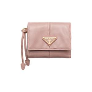 프라다 스몰 레더 월렛 로지 블러쉬 1MH043-2CYR-F010F