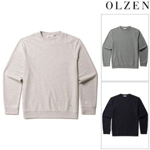 [올젠] 남성 와플 라운드 맨투맨 티셔츠(ZBF3TR1203) ZBF3TR1203