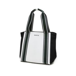 [헤지스골프][BEST]아이보리 소재배색 가죽 XL 토트백(HWGF5E101IV)