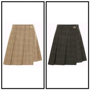 [케네스레이디] 에스체크 플리츠 미디 스커트 (EWSKOL0303) EWSKOL0303