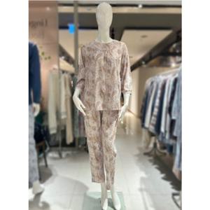 [비너스 란제리] 나일론 고급페이즐리 신축 여성 홈웨어 실내복 상하세트 잠옷 VEVEPA103W00