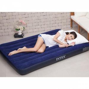 에어매트-손펌프세트 더블 네이비 인텍스 듀라빔