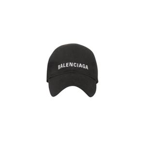 Balenciaga발렌시아가 로고 자수 디테일 클래식 베이스볼 캡 블랙 782787410B21077