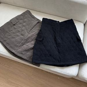 나야홍 / 빅사이즈치마 T619L512 러브미퀼팅카고스커트 LT