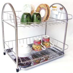 스테인레스 식기건조대 2단 고급형 싱크대 선반 식기건조대 싱크대 선반 씽크대 주방선반