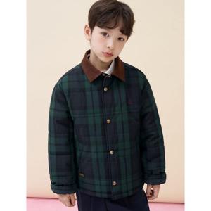 [빈폴키즈] 클래식 체크 패딩 점퍼  그린 (BI6138U03M)