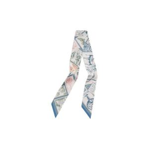 에르메스 르 필라뗄리스트 뒤 포부르 트윌리 블루 모옌 블랑 로즈 H064205S11