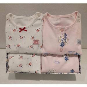 [쇼콜라] 쇼콜라 플루이데이지내의2종세트 (TNPRXS599Q)봄가을여아실내복출산백일돌두돌선물 TNPRXS599Q