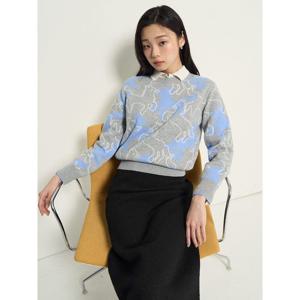 [빈폴레이디스] 말 모티브 풀오버  그레이 (BF6151C013)