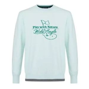 [와이드앵글] WMP26K91   남성 CO 배색 인타샤 라운드넥 스웨터 M WMP26K91