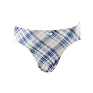 [비너스 란제리] 이월상품폴리 스판 사선체크 나염 삼각팬티 VMP7217