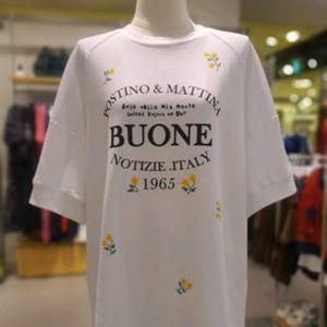 [베네통] 베네통  플라워프린트 맨투맨 티셔츠BATS13441 BATS13441