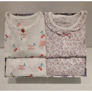 [쇼콜라] 쇼콜라 체리보라꽃내의2종세트 (TNPRXS559A)여름여아실내복출산백일돌두돌선물 TNPRXS559A