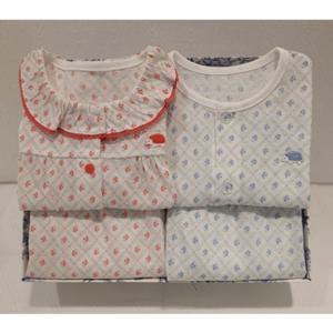 [쇼콜라] 쇼콜라 블레내의2종세트 (TNPMXS012C)봄쌍둥이실내복출산백일돌선물 TNPMXS012C