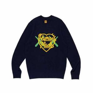 휴먼메이드 X 카우스 니트 네이비 XX26CS004