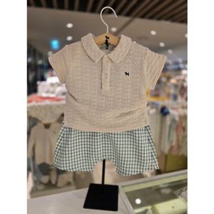 [블루독베이비] 26 SS(BE)멜로우 체크 상하(4631361009)등원 간절기 백일 돌 조카 여름 선물 유아 아가옷 ( 4631361009