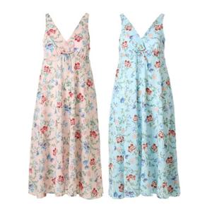 [비너스 란제리] 브라캡내장 플라워 플레어 풀슬립 2종택1 VFS5024