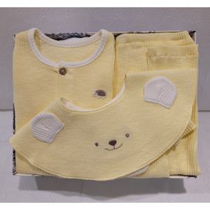 [쇼콜라] 쇼콜라 UL옐로슬림내의빔세트 (TNOMXS101)공용봄실내복출산백일돌선물 TNOMXS101