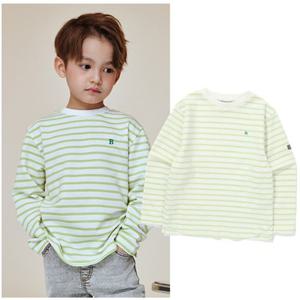 [빈] 빈2 BA13TS03YG 아동 남아 여아 옐로우 그린 스트라이프 긴팔 티셔츠 초등 2026년 봄상품 BA13TS03YG